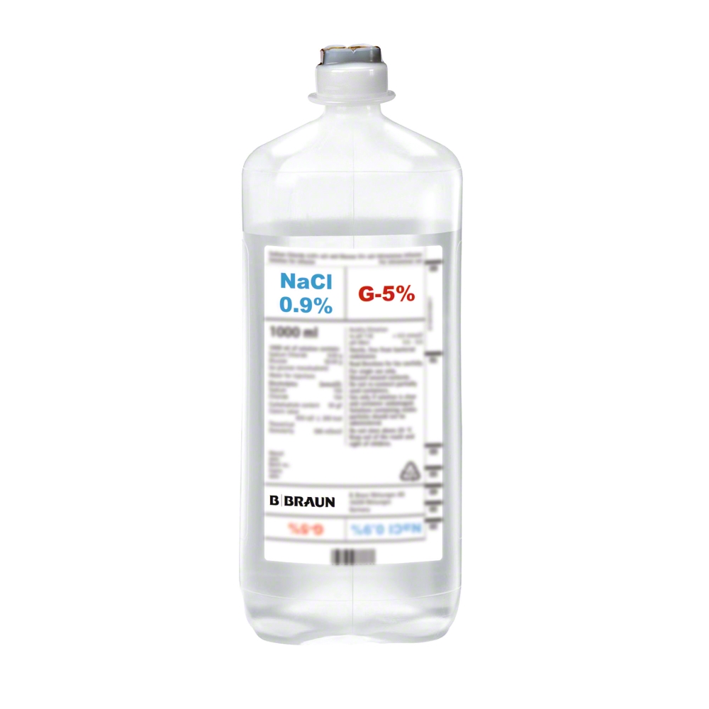 Sodium Chloride 9 mg/ml and Glucose 50 mg/ml B. Braun Solution for Infusion
